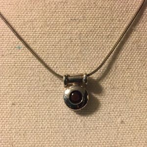 PRICE DROP! Sterling silver and garnet necklace 🤗